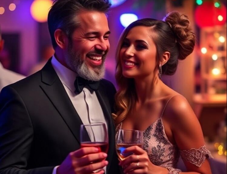 Elegant couple enjoying sugar dating in New Zealand